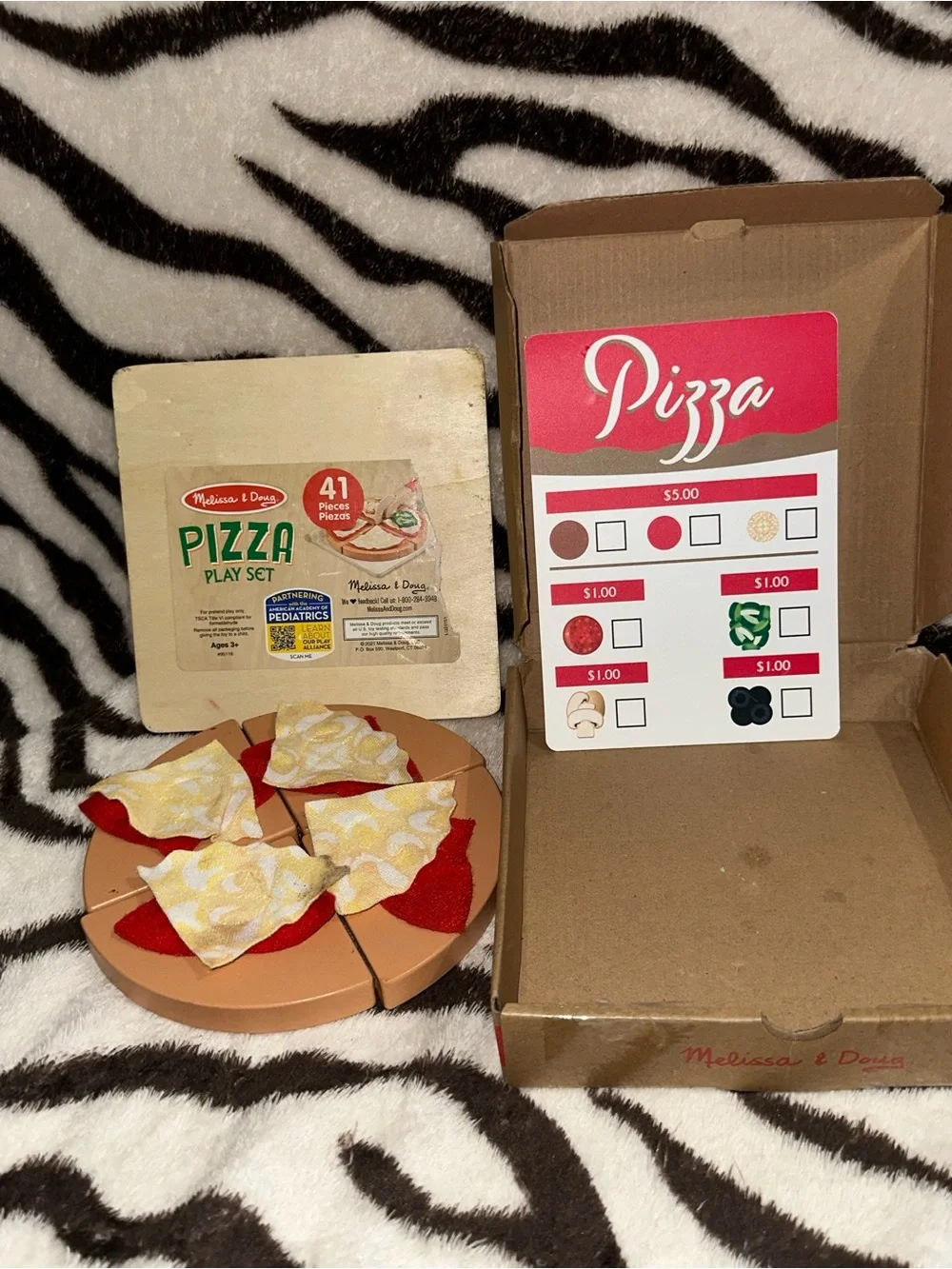 Melissa & Doug Brown Kraft Box with Red Logo
